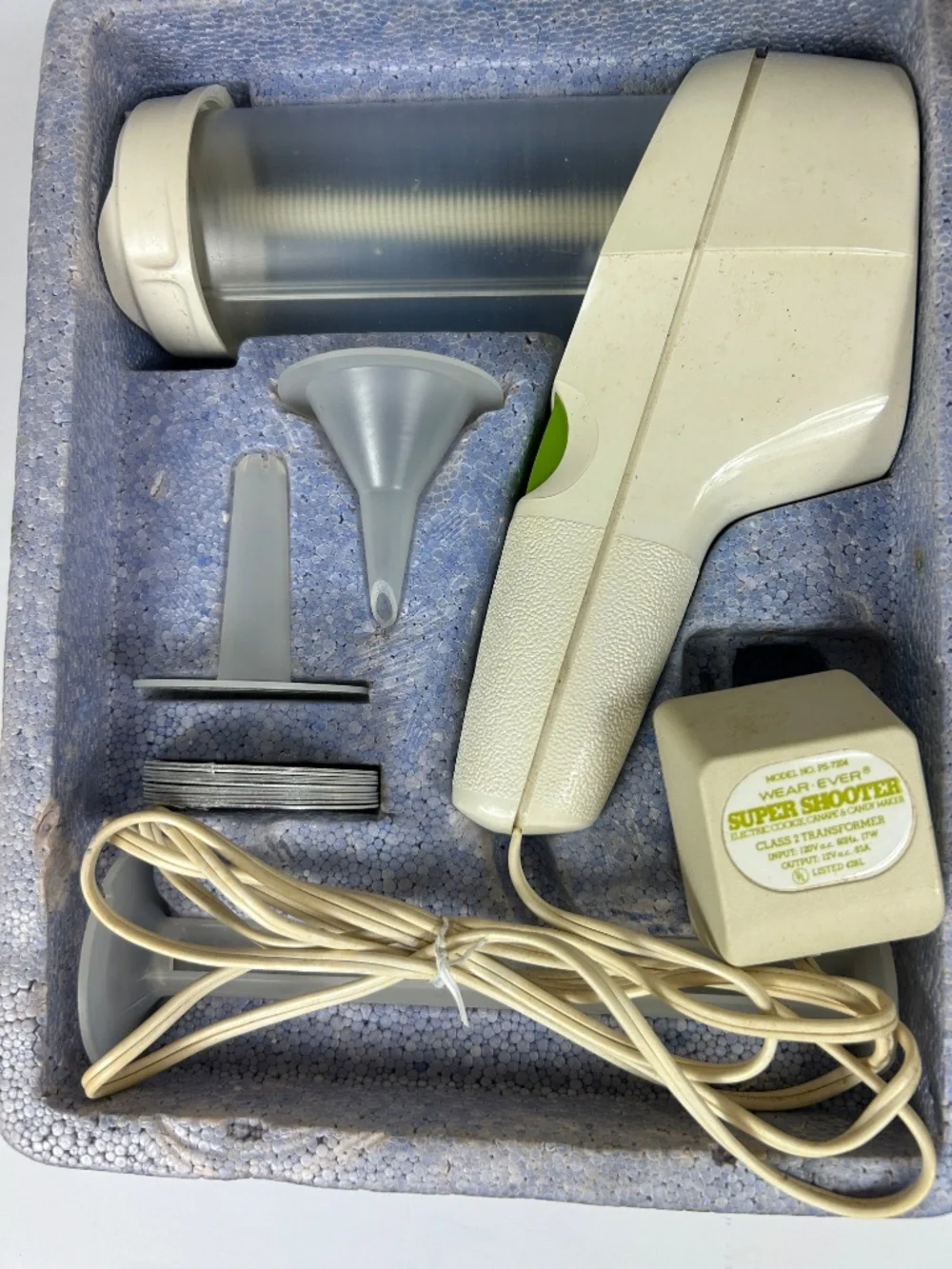 WearEver‎ Super Shooter 70001 Electric Cookie Press Vintage COMPLETE Testd Works